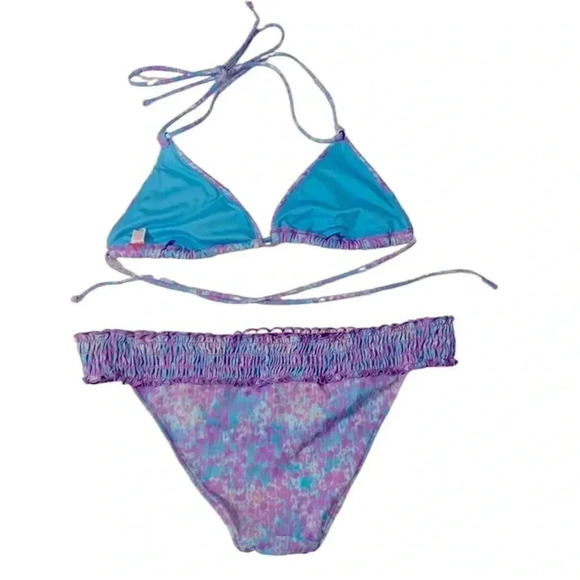 Victoria Secrets Sequins Blue and Purple Bikini Set, Swim Suit Summer - Picture 5 of 11
